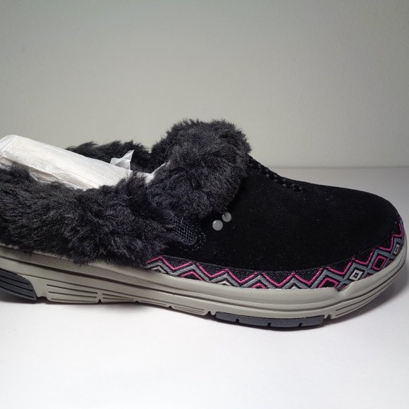 Ryka Size 7 Wide ADVENTURE Black Suede New Clogs - Picture 2 of 13